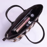 Unique & Stylish Tote Bag - Leather Handcrafted Cowhide Patchwork for Women's