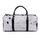 Hair On Cowhide Genuine Leather Duffel Bag For Men And Women