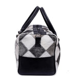 Hair On Cowhide Genuine Leather Duffel Bag For Men And Women