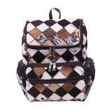 Multipatch Design - Hair On Cowhide Genuine Leather Backpack For Women