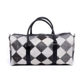 Hair On Cowhide Genuine Leather Duffel Bag For Men And Women