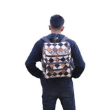 Multipatch Design - Hair On Cowhide Genuine Leather Backpack For Women