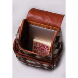 Multipatch Design - Hair On Cowhide Genuine Leather Backpack For Women