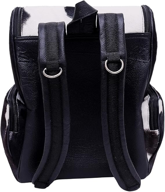 Jhalar Design - Hair On Cowhide Genuine Leather Backpack For Women