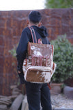 Jhalar Design - Hair On Cowhide Genuine Leather Backpack For Women