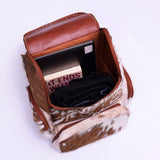 Jhalar Design - Hair On Cowhide Genuine Leather Backpack For Women