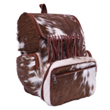 Jhalar Design - Hair On Cowhide Genuine Leather Backpack For Women